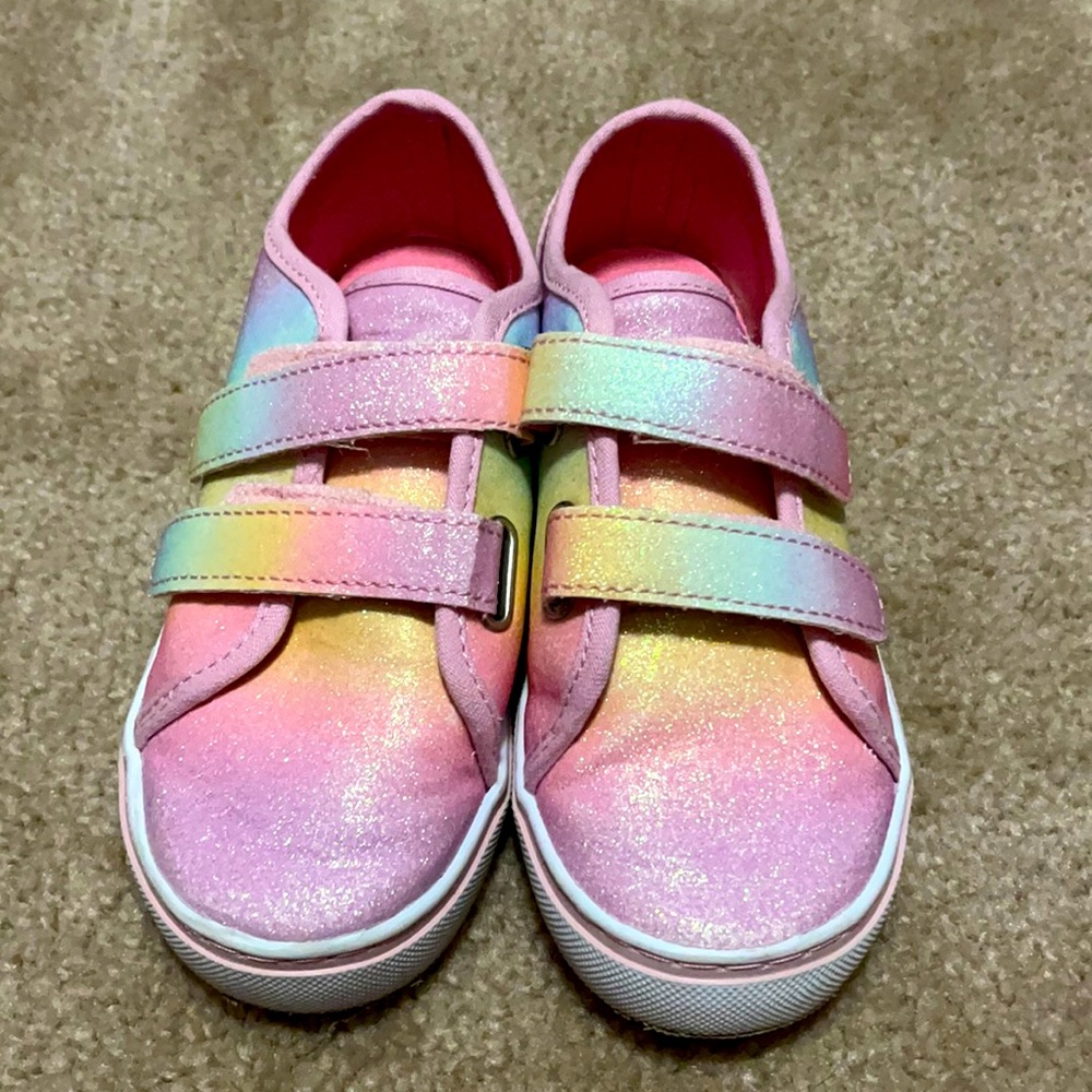 Rainbow glitter shoes